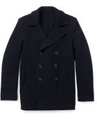 Incotex Montedoro Unstructured Woven Wool-Blend Peacoat - Lyst