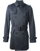 Burberry London Midlength Trench Coat - Lyst