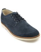 Pointer Surfer Navy Blue Suede Derby Shoes - Lyst