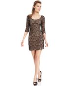 Guess Three-Quarter-Sleeve Lace Sheath - Lyst