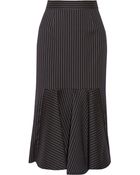 Stella McCartney Silvana Striped Wool-Blend Skirt - Lyst