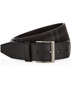 Burberry Checked Belt - Lyst