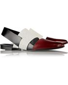 Alexander Wang Irene Paneled Leather Sandals - Lyst
