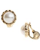 Anne Klein Faux Pearl Clipon Earrings - Lyst