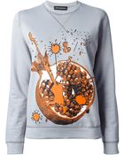 Ostwald Helgason Pomegranate Print Sweatshirt - Lyst
