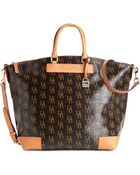Dooney & Bourke Signature Vanessa Satchel - Lyst