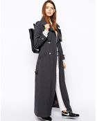 Asos Maxi Trench - Lyst