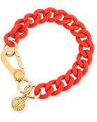 Marc By Marc Jacobs Rubber Curb Chain Bracelet - Lyst