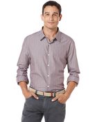 Perry Ellis Subtle Fine Stripe Sport Shirt - Lyst