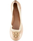 Tory Burch Caroline Patent Ballerina Flat - Lyst