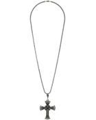 Topshop Womens Large Cross Necklace Brown - Lyst