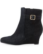 Cole Haan Aimee Suede Wedge Ankle Boot - Lyst