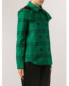Tibi Plaid Hood Coat - Lyst