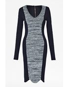 French Connection City Block V-Neck Dress - Lyst