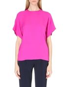 Sportmax Amico Silk Top - Lyst