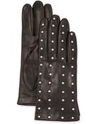 Portolano Studded Leather Glove - Lyst