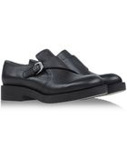 Jil Sander Navy Loafers - Lyst