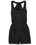 Topshop Sporty Jersey Playsuit - Lyst