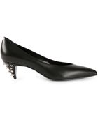 Saint Laurent Stud Heel Pumps - Lyst