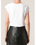 Pinko Cap Sleeve Tshirt - Lyst