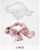 Asos 2 Pack Check Headscarf - Lyst