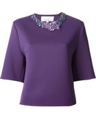 3.1 Phillip Lim Gemstone Neck Top - Lyst