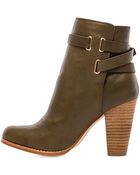 Joie Easton Bootie in Brown - Lyst