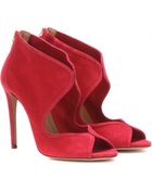 Aquazzura Bianca Suede Pumps - Lyst