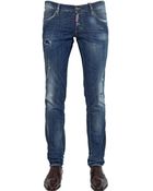 DSquared² 18Cm Slim Fit Washed Stretch Denim Jeans - Lyst