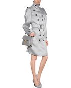 Burberry Brit Silk Dillingford Trench Coat - Lyst