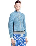 Acne Studios Wright Chevron Aqua Blue/Beige - Lyst
