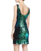 Milly Anna Sequin Tank Cocktail Dress - Lyst