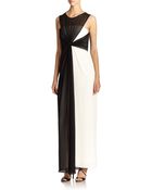BCBGMAXAZRIA Ninah Contrast Gown - Lyst