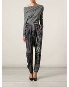 Vivienne Westwood Anglomania 'Void' Printed Trousers - Lyst