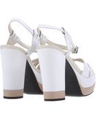 Jil Sander Navy Platform Sandals - Lyst