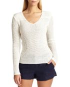 Joie Flanna Linen Sweater - Lyst