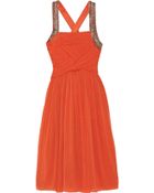 Matthew Williamson Ruched Washed-Silk Dress - Lyst