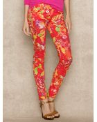 Ralph Lauren Blue Label Floral-Print Skinny Jean - Lyst
