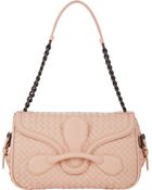 Bottega Veneta Intrecciato Rialto Saddle Bag - Lyst