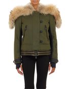 Moncler Fur-hood Layered Bonneval Jacket - Lyst