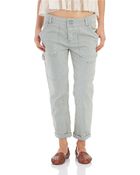 Free People Striped Carpenter Jeans - Lyst