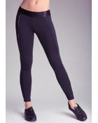 Bebe Shimmer Foil Piped Leggings - Lyst