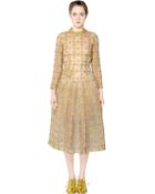 Simone Rocha Metallic Embroidered Tulle Dress - Lyst