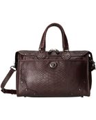 Coach Embossed Python Rhyder 32 Satchel - Lyst