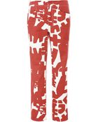 Isabel Marant Bold Jeans Kynn Pant in Burgundy Ecru - Lyst