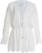 Zimmermann Essence Silk Chiffon Playsuit - Lyst