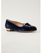 Charlotte Olympia 'Kitty' Slippers - Lyst