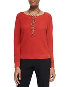 Eileen Fisher Merino Jersey Box Top - Lyst