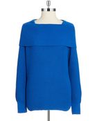 Michael Michael Kors Petite Cowl Neck Sweater - Lyst