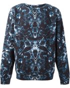 Marcelo Burlon Kaleidoscope-print Cotton Sweatshirt - Lyst